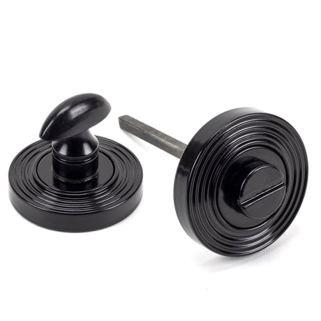 From The Anvil - Black Round Thumbturn Set (Beehive) | Sku. 45745 | Trade Door Handles.