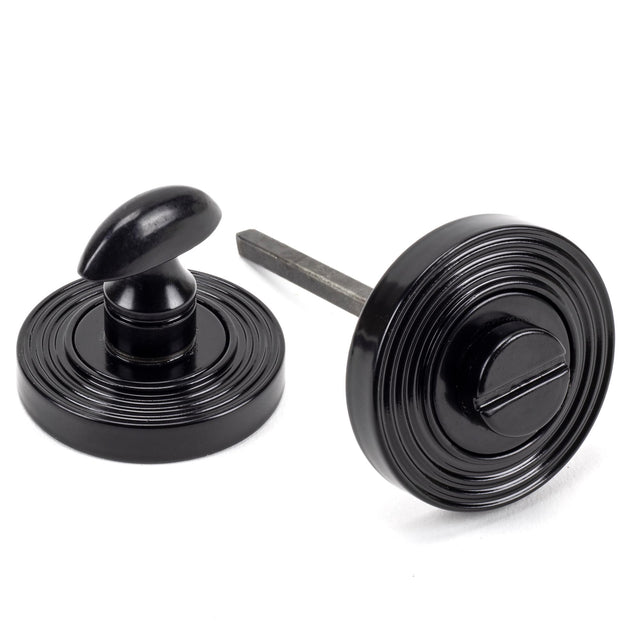 From The Anvil - Black Round Thumbturn Set (Beehive) | Sku. 45745 | Trade Door Handles.