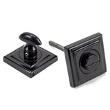From The Anvil - Black Round Thumbturn Set (Square) | Sku. 45746 | Trade Door Handles.