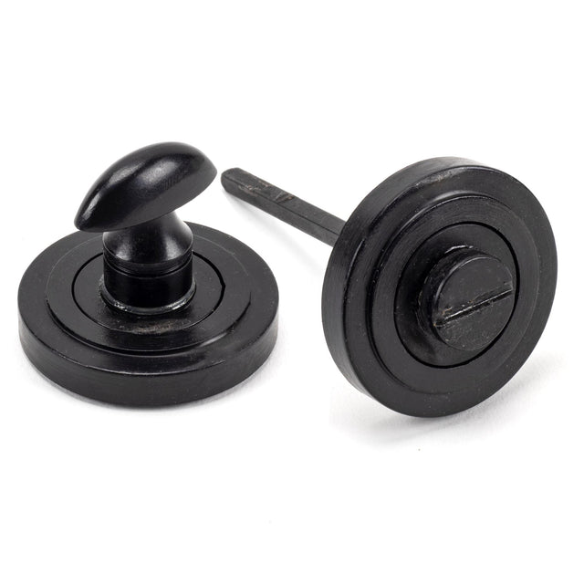 From The Anvil - External Beeswax Round Thumbturn Set (Art Deco) | Sku. 45748 | Trade Door Handles.
