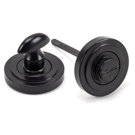 From The Anvil - External Beeswax Round Thumbturn Set (Art Deco) | Sku. 45748 | Trade Door Handles.