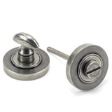 From The Anvil - Pewter Round Thumbturn Set (Plain) | Sku. 45751 | Trade Door Handles.