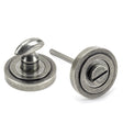 From The Anvil - Pewter Round Thumbturn Set (Art Deco) | Sku. 45752 | Trade Door Handles.