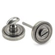 From The Anvil - Pewter Round Thumbturn Set (Art Deco) | Sku. 45752 | Trade Door Handles.