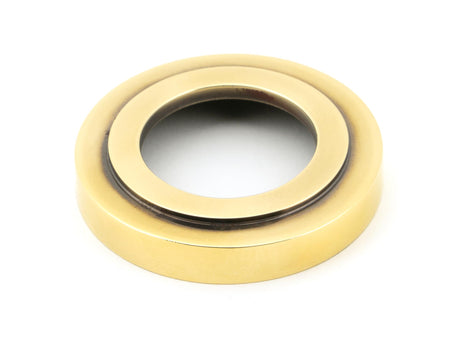 From The Anvil - Aged Brass Newbury Lever on Rose Set (Art Deco) | Sku. 45756 | Trade Door Handles.