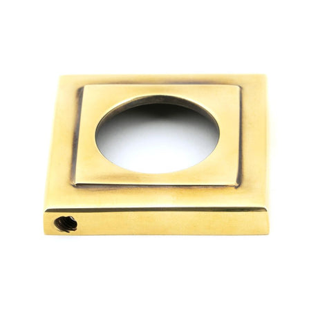 From The Anvil - Aged Brass Newbury Lever on Rose Set (Square) | Sku. 45758 | Trade Door Handles.