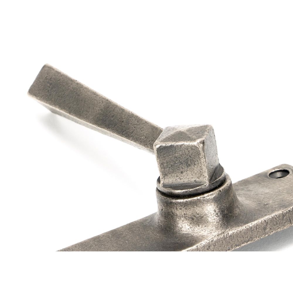 From The Anvil - Antique Pewter Straight Lever Euro Lock Set | Sku. 45760 | Trade Door Handles.