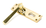From The Anvil - Polished Brass Straight Lever Euro Lock Set | Sku. 45761 | Trade Door Handles.