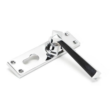 From The Anvil - Polished Chrome Straight Lever Euro Lock Set | Sku. 45762 | Trade Door Handles.
