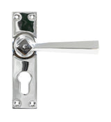 From The Anvil - Polished Chrome Straight Lever Euro Lock Set | Sku. 45762 | Trade Door Handles.