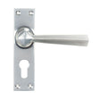 From The Anvil - Satin Chrome Straight Lever Euro Lock Set | Sku. 45763 | Trade Door Handles.