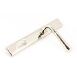 From The Anvil - Polished Nickel Hammered Newbury Slimline Espag. Lock Set | Sku. 45771 | Trade Door Handles.