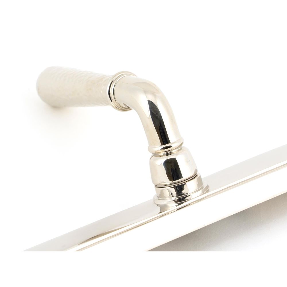 From The Anvil - Polished Nickel Hammered Newbury Slimline Espag. Lock Set | Sku. 45771 | Trade Door Handles.