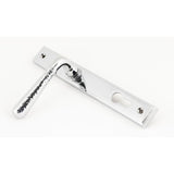 From The Anvil - Polished Chrome Hammered Newbury Slimline Espag. Lock Set | Sku. 45772 | Trade Door Handles.