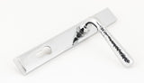 From The Anvil - Polished Chrome Hammered Newbury Slimline Espag. Lock Set | Sku. 45772 | Trade Door Handles.
