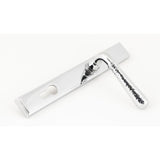 From The Anvil - Polished Chrome Hammered Newbury Slimline Espag. Lock Set | Sku. 45772 | Trade Door Handles.