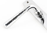 From The Anvil - Polished Chrome Hammered Newbury Slimline Espag. Lock Set | Sku. 45772 | Trade Door Handles.