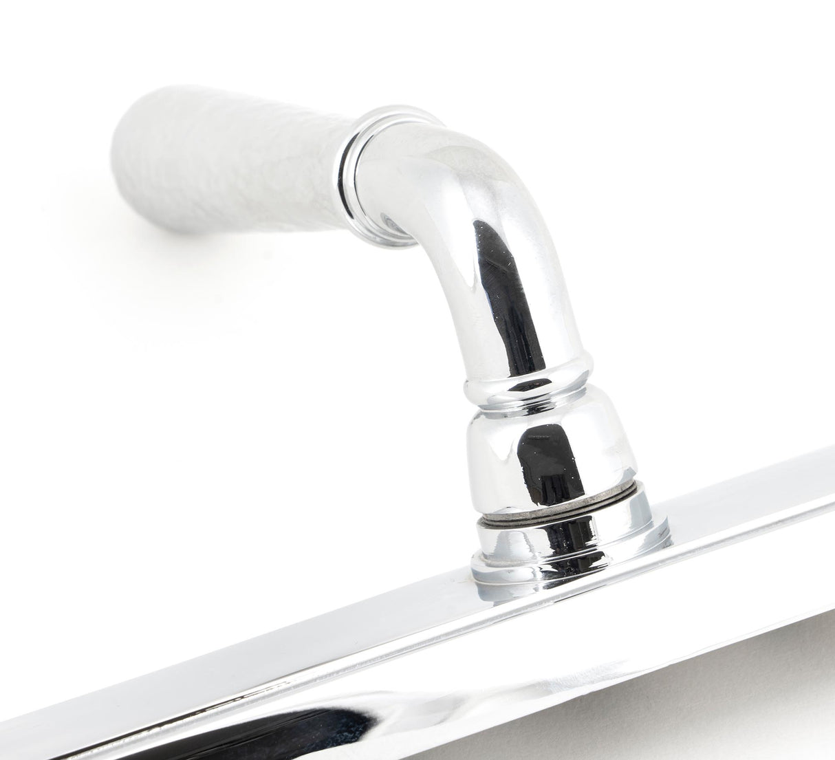 From The Anvil - Polished Chrome Hammered Newbury Slimline Espag. Lock Set | Sku. 45772 | Trade Door Handles.