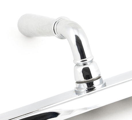 From The Anvil - Polished Chrome Hammered Newbury Slimline Espag. Lock Set | Sku. 45772 | Trade Door Handles.