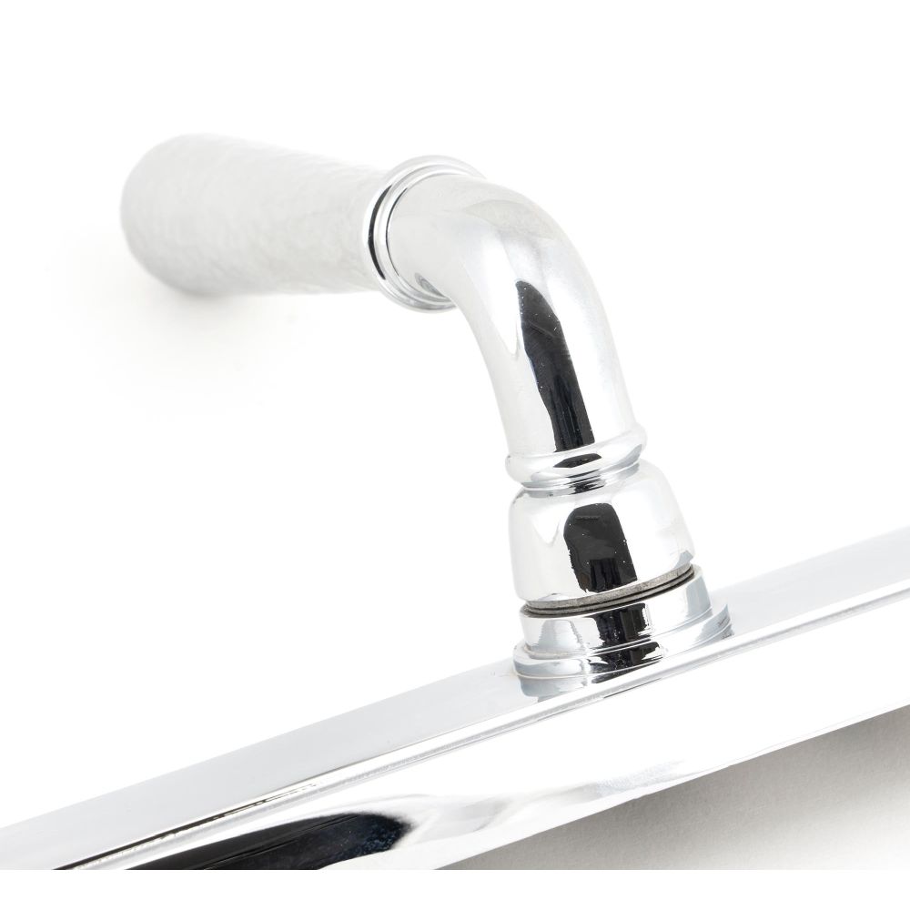 From The Anvil - Polished Chrome Hammered Newbury Slimline Espag. Lock Set | Sku. 45772 | Trade Door Handles.