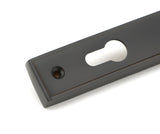 From The Anvil - Aged Bronze Hammered Newbury Slimline Espag. Lock Set | Sku. 45773 | Trade Door Handles.