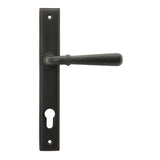 From The Anvil - Aged Bronze Hammered Newbury Slimline Espag. Lock Set | Sku. 45773 | Trade Door Handles.