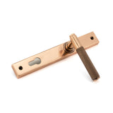 From The Anvil - Polished Bronze Brompton Slimline Lever Espag. Lock Set | Sku. 45776 | Trade Door Handles.