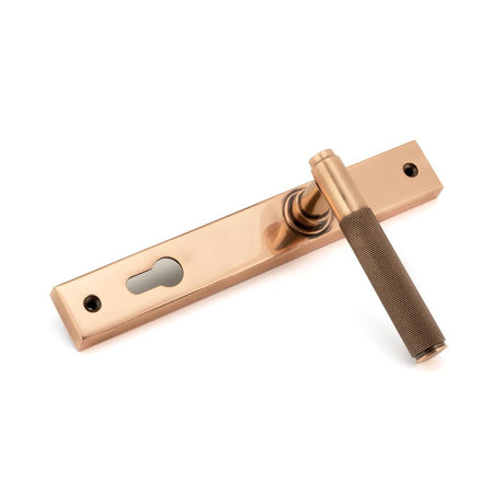 From The Anvil - Polished Bronze Brompton Slimline Lever Espag. Lock Set | Sku. 45776 | Trade Door Handles.
