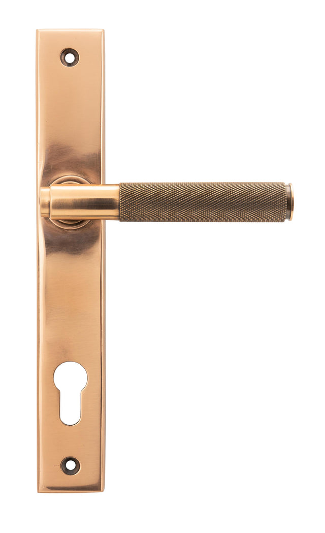 From The Anvil - Polished Bronze Brompton Slimline Lever Espag. Lock Set | Sku. 45776 | Trade Door Handles.