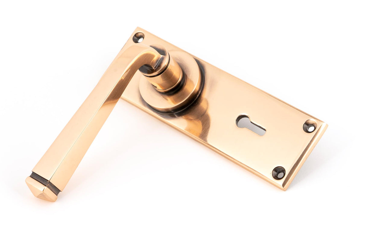 From The Anvil - Polished Bronze Avon Lever Lock Set | Sku. 45787 | Trade Door Handles.