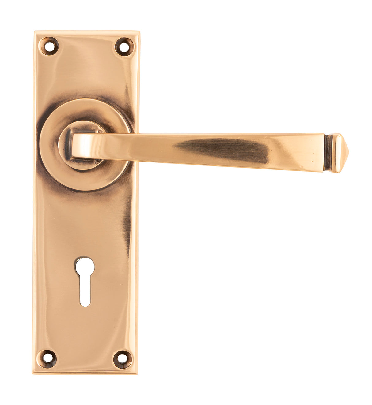 From The Anvil - Polished Bronze Avon Lever Lock Set | Sku. 45787 | Trade Door Handles.