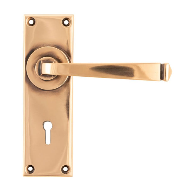 From The Anvil - Polished Bronze Avon Lever Lock Set | Sku. 45787 | Trade Door Handles.