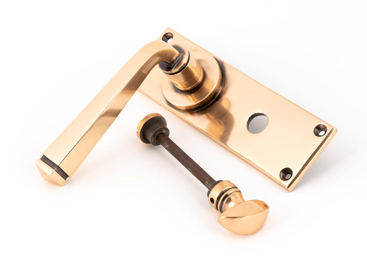 From The Anvil - Polished Bronze Avon Lever Bathroom Set | Sku. 45789 | Trade Door Handles.