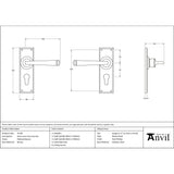 From The Anvil - Polished Bronze Avon Lever Euro Lock Set | Sku. 45790 | Trade Door Handles.