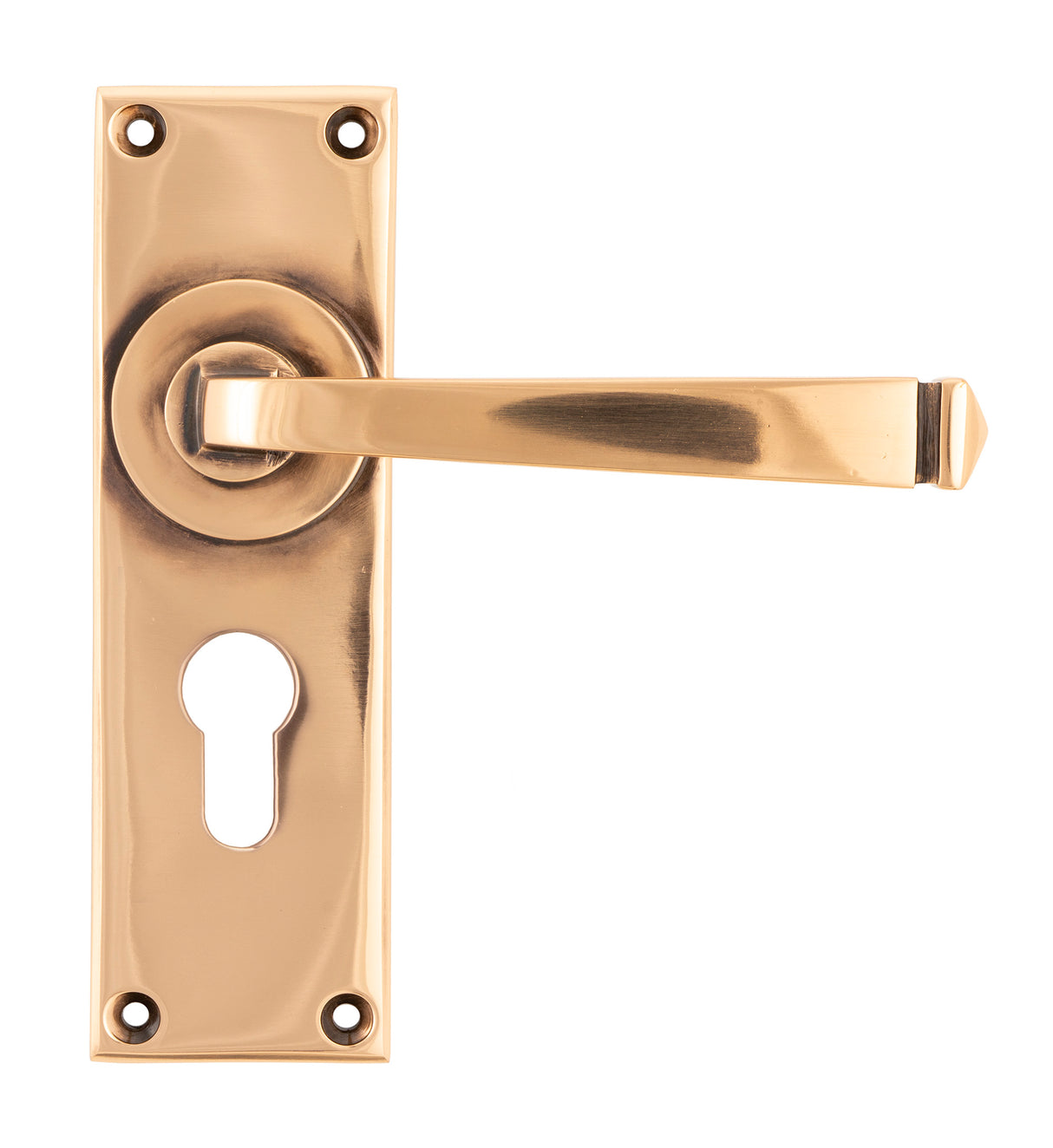 From The Anvil - Polished Bronze Avon Lever Euro Lock Set | Sku. 45790 | Trade Door Handles.