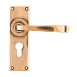 From The Anvil - Polished Bronze Avon Lever Euro Lock Set | Sku. 45790 | Trade Door Handles.