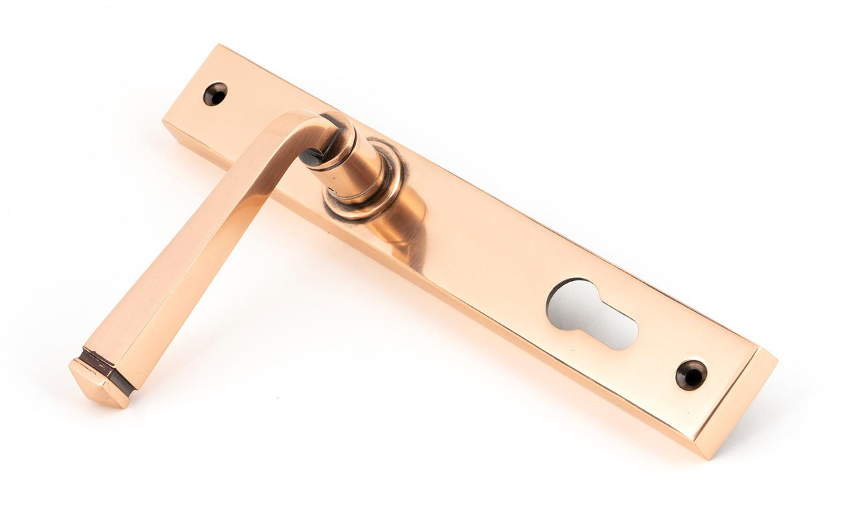 From The Anvil - Polished Bronze Avon Slimline Lever Espag. Lock Set | Sku. 45791 | Trade Door Handles.