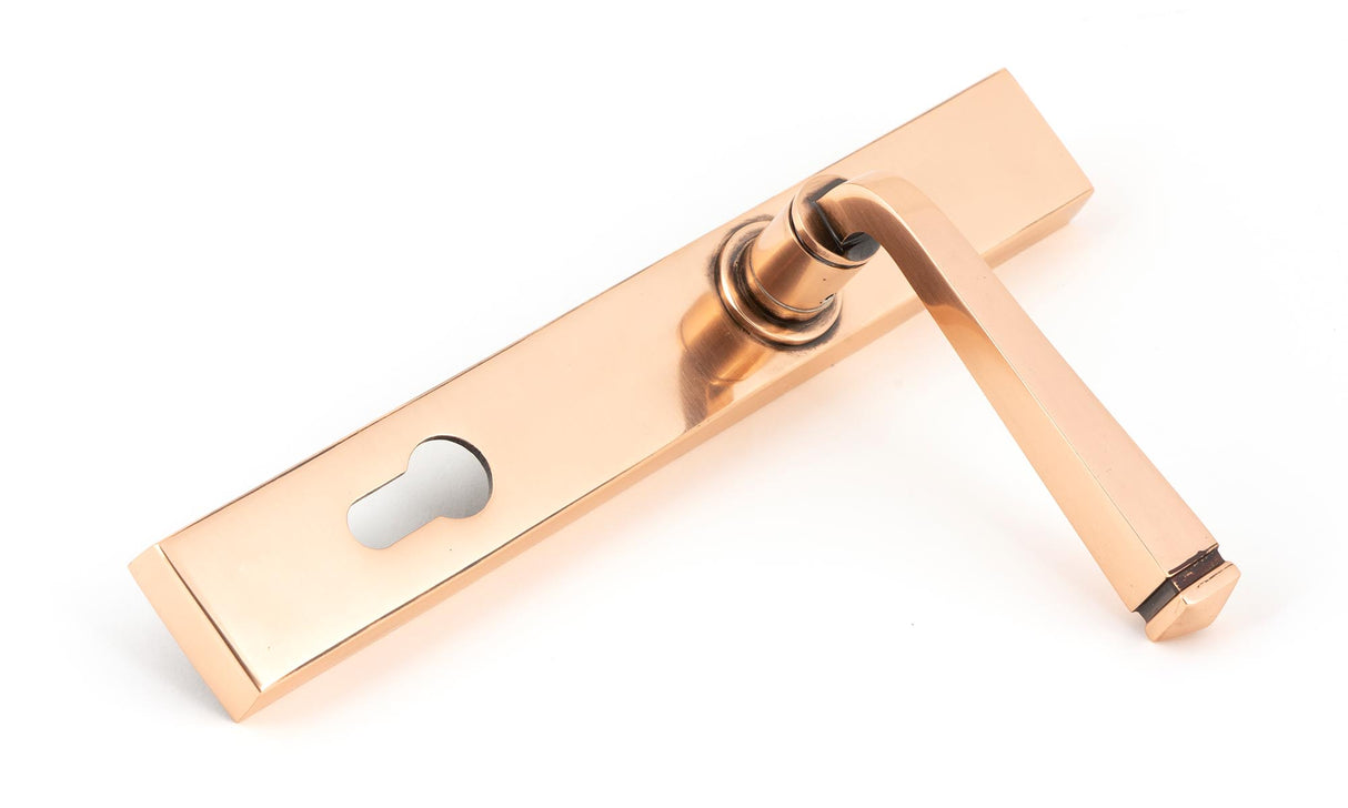 From The Anvil - Polished Bronze Avon Slimline Lever Espag. Lock Set | Sku. 45791 | Trade Door Handles.