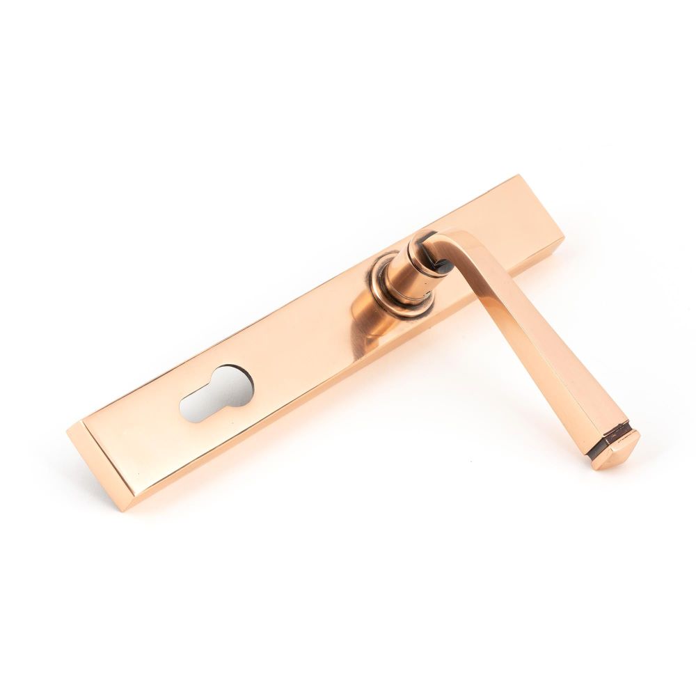 From The Anvil - Polished Bronze Avon Slimline Lever Espag. Lock Set | Sku. 45791 | Trade Door Handles.
