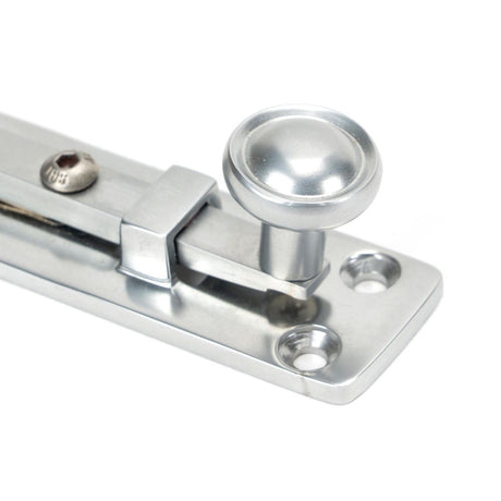 From The Anvil - Satin Chrome 4" Universal Bolt | Sku. 45796 | Trade Door Handles.
