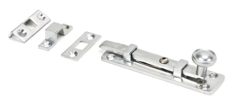 From The Anvil - Satin Chrome 4" Universal Bolt | Sku. 45796 | Trade Door Handles.