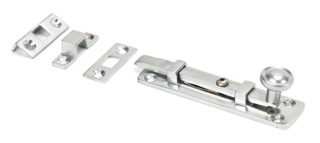 From The Anvil - Satin Chrome 4" Universal Bolt | Sku. 45796 | Trade Door Handles.