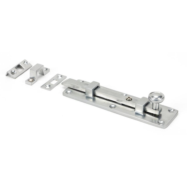 From The Anvil - Satin Chrome 6" Universal Bolt | Sku. 45797 | Trade Door Handles.