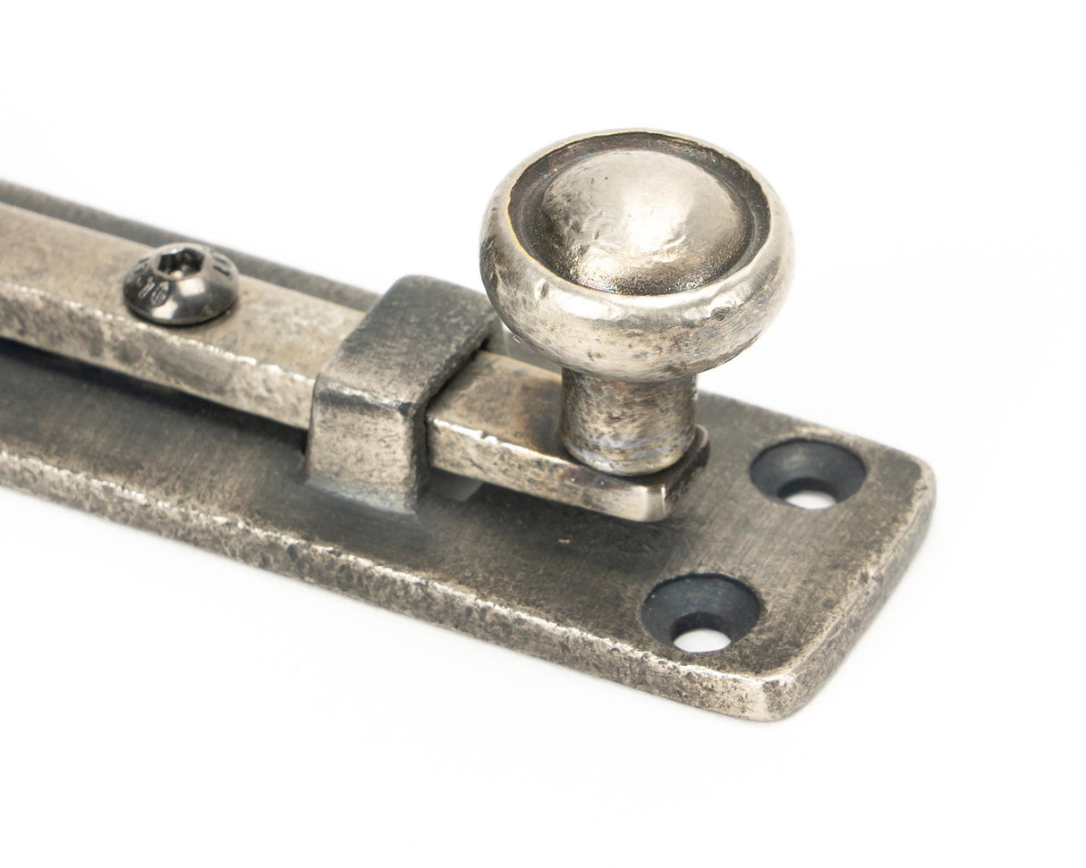 From The Anvil - Antique Pewter 4" Universal Bolt | Sku. 45798 | Trade Door Handles.