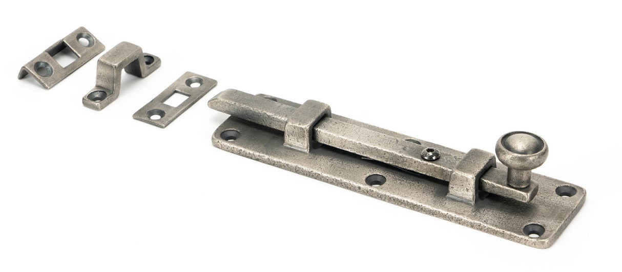 From The Anvil - Antique Pewter 6" Universal Bolt | Sku. 45799 | Trade Door Handles.