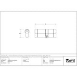 From The Anvil - Aged Bronze 35/45 5pin Euro Cylinder | Sku. 45812 | Trade Door Handles.
