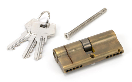 From The Anvil - Aged Brass 35/35 5pin Euro Cylinder KA | Sku. 45827 | Trade Door Handles.