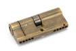 From The Anvil - Aged Brass 35/35 5pin Euro Cylinder KA | Sku. 45827 | Trade Door Handles.