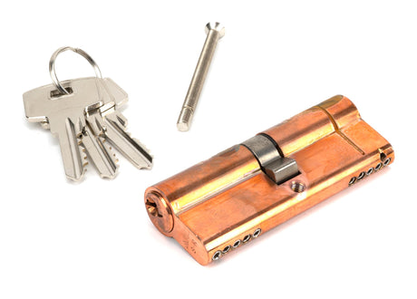 From The Anvil - Polished Bronze 40/40 5pin Euro Cylinder KA | Sku. 45829 | Trade Door Handles.