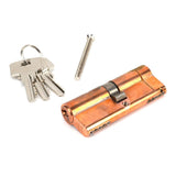 From The Anvil - Polished Bronze 40/40 5pin Euro Cylinder KA | Sku. 45829 | Trade Door Handles.